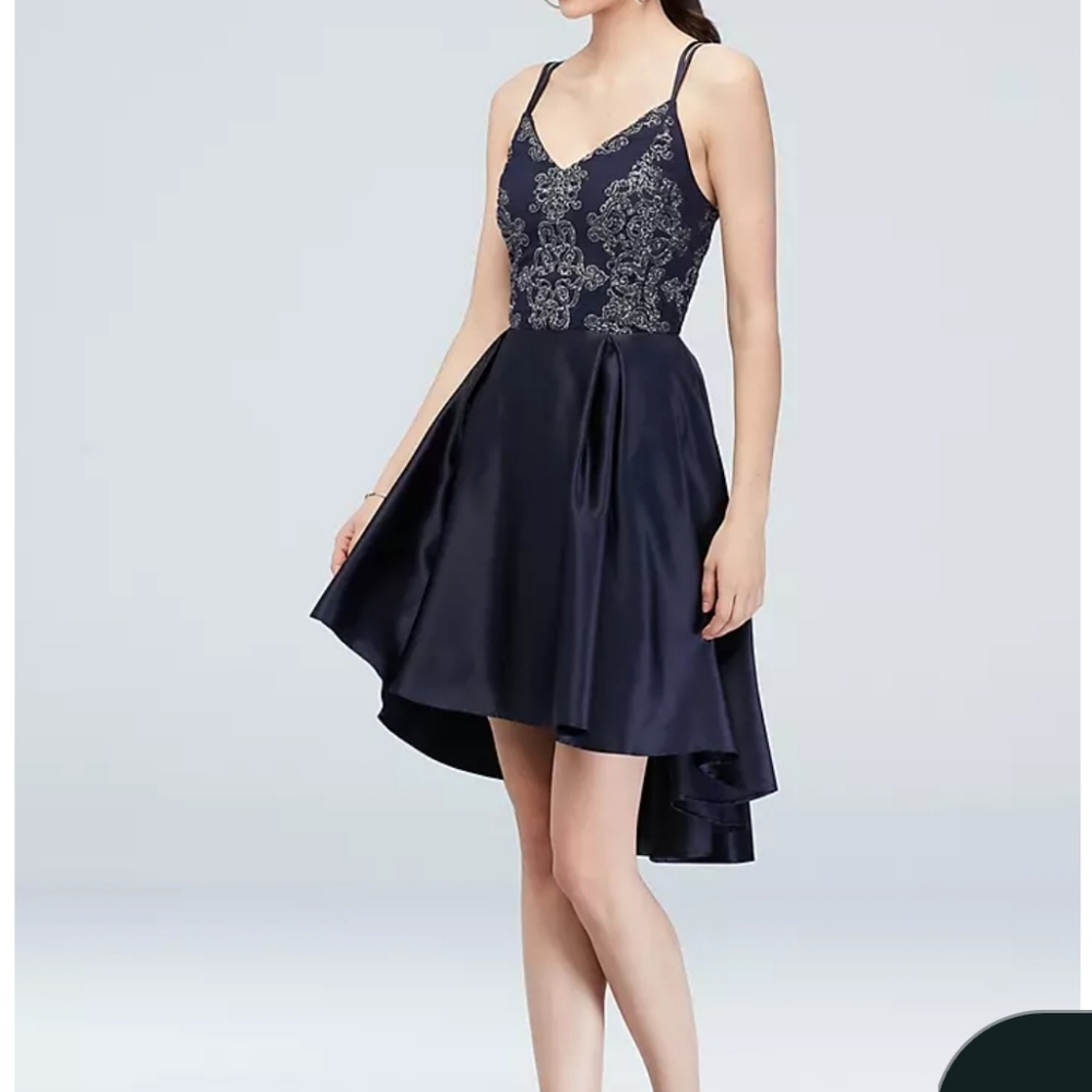 Xtraordinary Midnight Blue High Low Dress Prom Formal Size 13